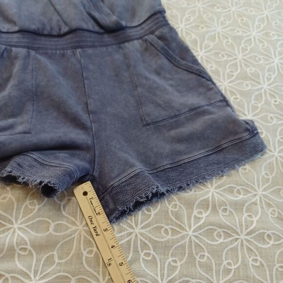 Anthropologie Daily Practice Romper Shorts 100% Cotton Faux Wrap Top. NWT - Picture 15 of 15